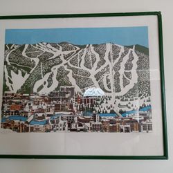 Gift Vail Colorado Ski Print Jan Davidson 