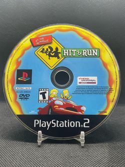 The Simpsons Hit & Run PS2 Disc