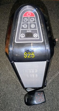 Oscillating Heater Electric With Remote Digital Display  Thermostat