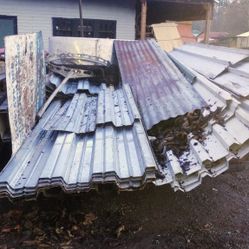 mixed Lot Of metal roofing And Scaffolding  Steel PCs 