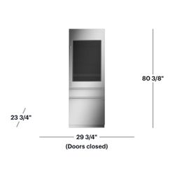 ❄️ NEW Monogram 14.6 Cu. Ft. Bottom Freezer Built-In Refrigerator - Stainless steel Model ZIK303NPPII