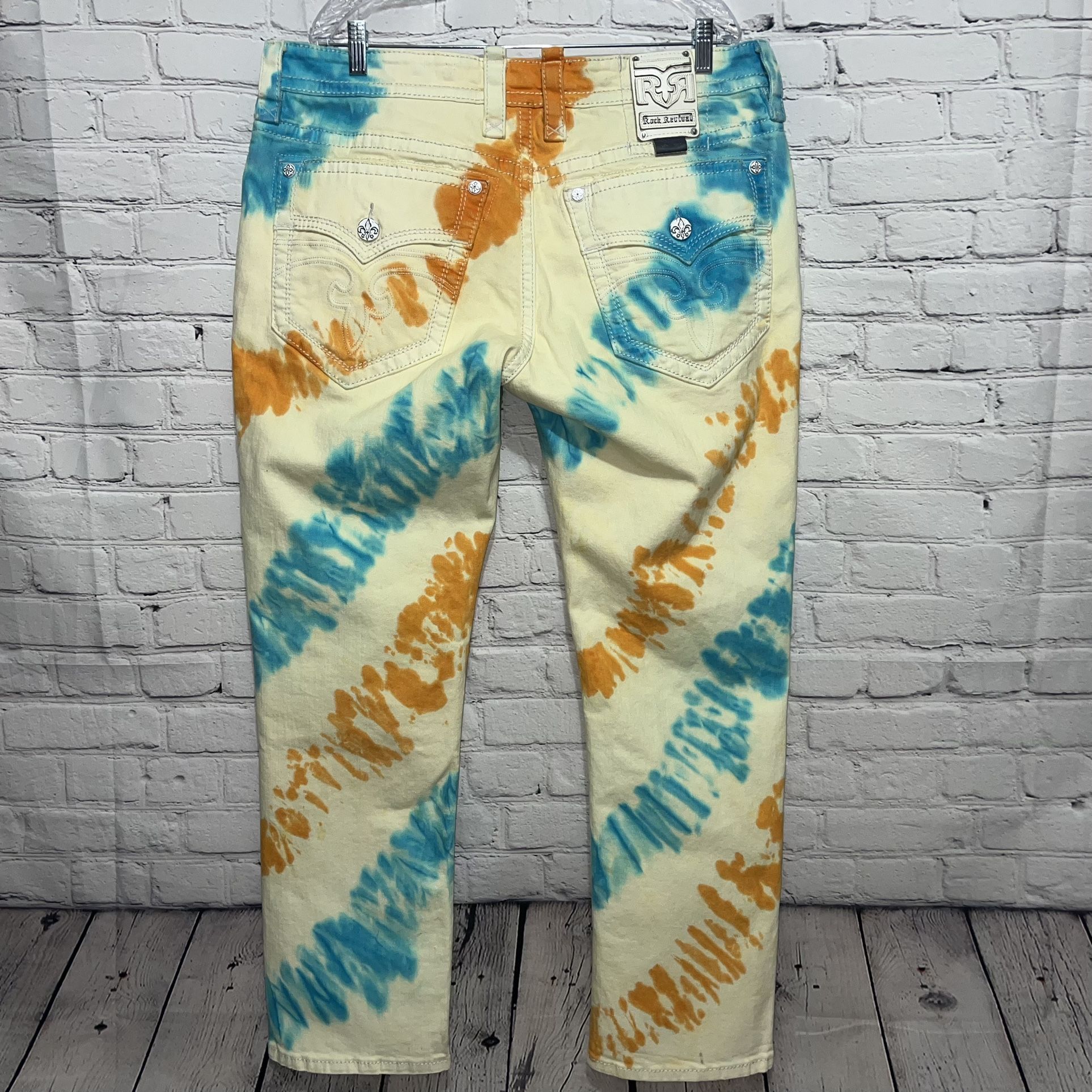 Rock Revival Collector’s Edition Tie Dye Arther Straight Jeans