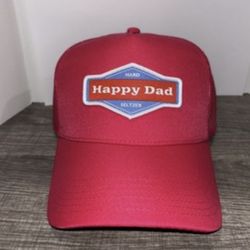 Happy Dad Classic Hot Pink Trucker Hat