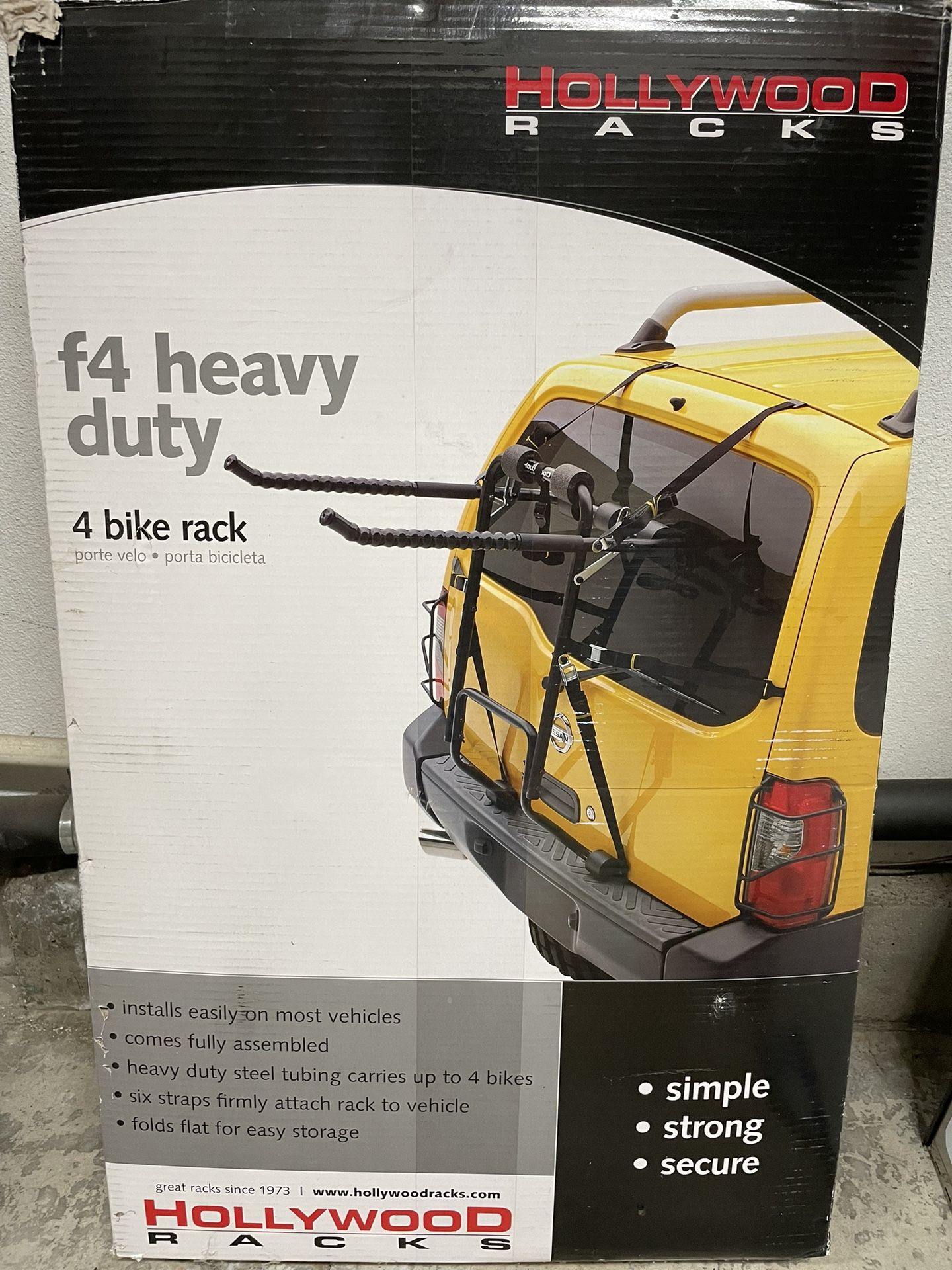 hollywood racks f4 heavy duty 4 bike rack-New In Box