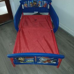 Baby bed popatrol blue and red