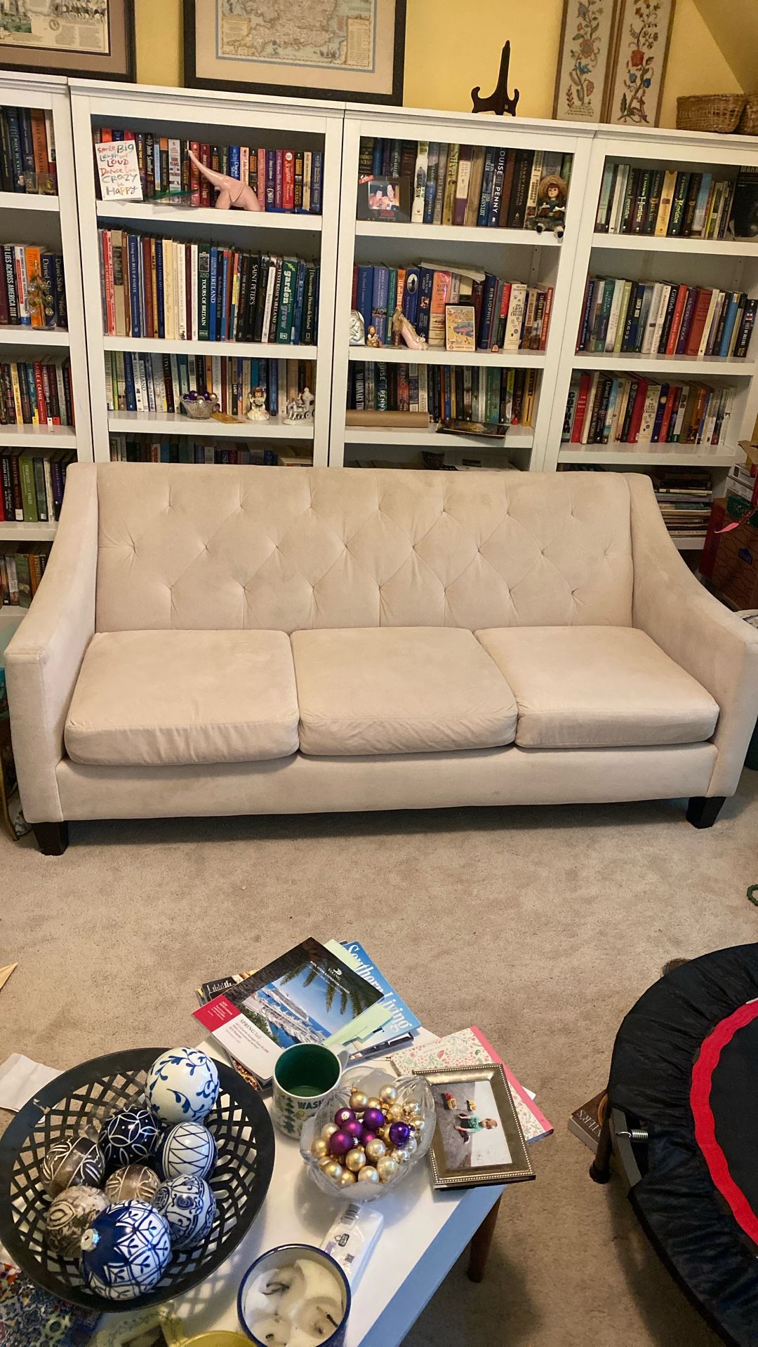 Macy’s white couch