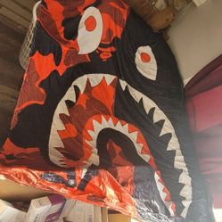 Bape Black N Red Shark 