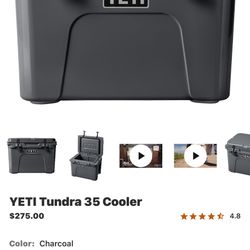 Yeti  cooler New 35 Tundra 