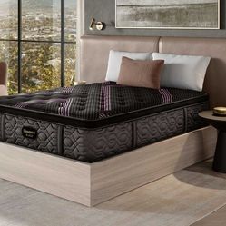 Beauty Rest Black 16.5" Medium Firmness Pillow Top with Adjustable Base - Originally $3500+