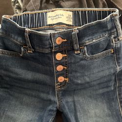 Girls Abercrombie Kids High Rise flare Jeans 7/8