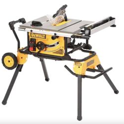 Dewalt 15 Amp Corded 10 in. Job Site Table Saw with Rolling Stand 