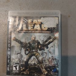 Ps3 Game Eat Lead With Box And Manual 10 Dollars Firm
