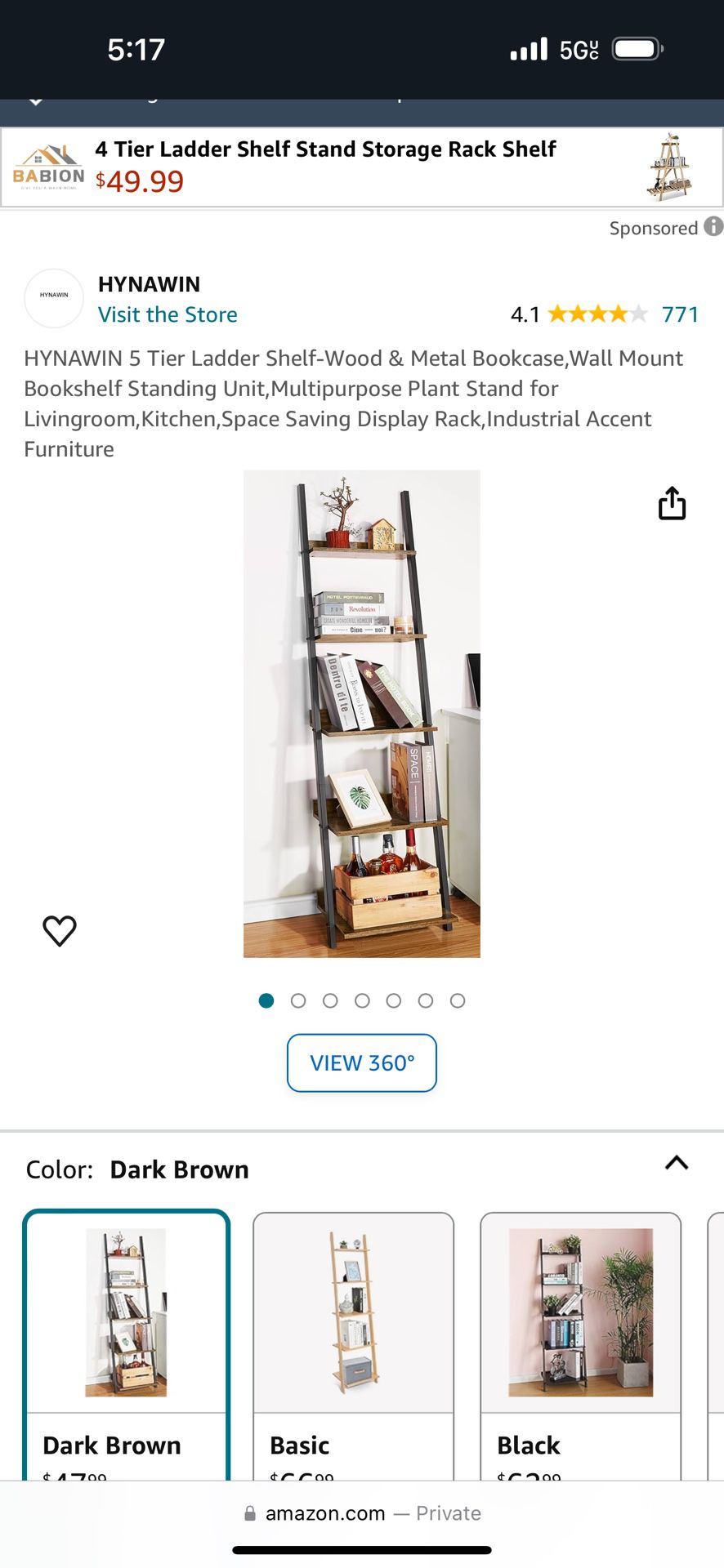 Ladder Shelf (one or two)