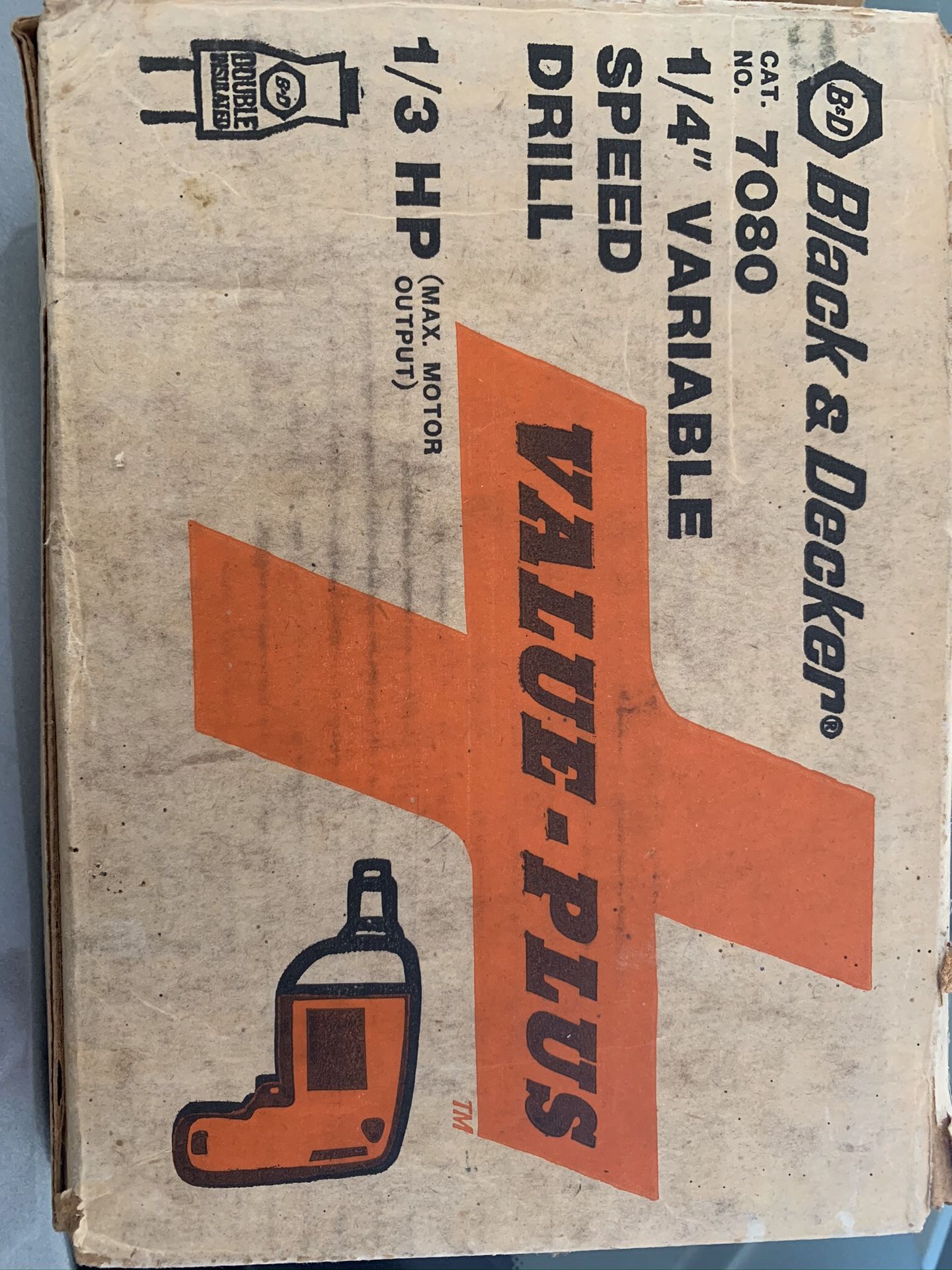 Black and decker 1/4” variable drill