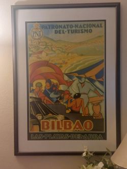 BILBAO LAS PLAYAS lithography
