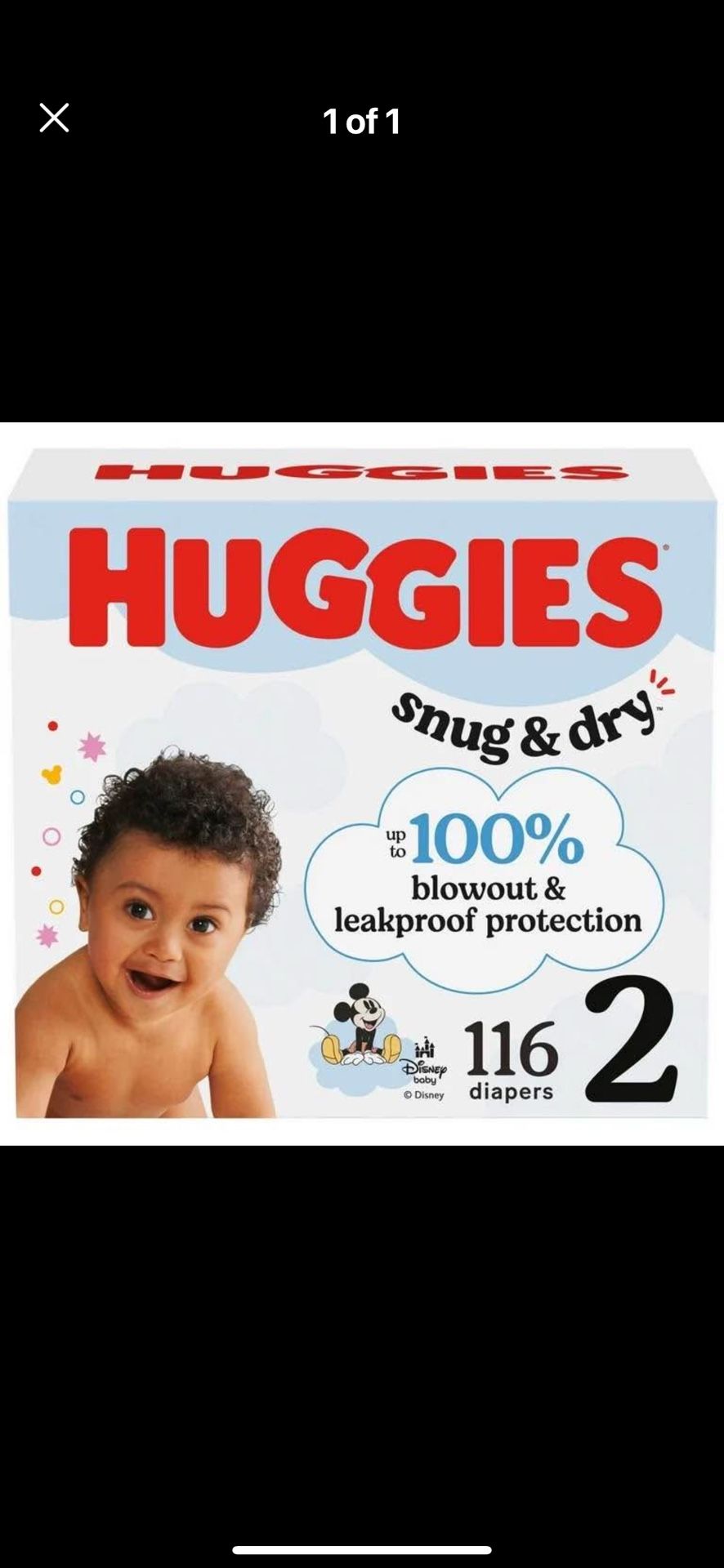 Huggies Snug And Dry Diapers New Box 116 Count Size 2