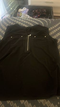 Black Sleeveless Blouse