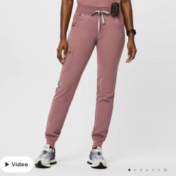 FIGS Zamora Jogger Scrub Pants- MAUVE- Small
