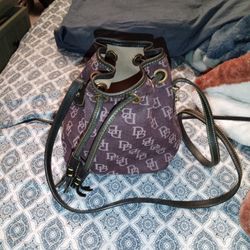 Vintage Dooney And Bourke Drawstring Bucket Bag
