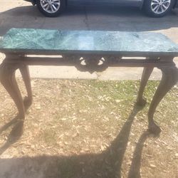 Marble Real Wood Table 25.00