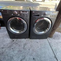 LG WASHER AND GAS DRYER FRONT LOAD SIDE BY SIDE OR STACKED  ✅$600✅ FREE DELIVERY AND INSTALLATION