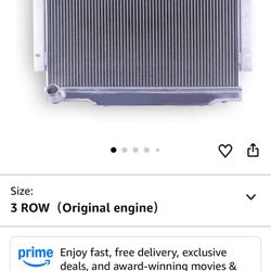 3 Row Full Aluminum Radiator for 1 JEEP CJ5 CJ6 CJ7 J10 J20, 1 Jeep Cherokee, 1 Scrambler Radiator (Not suitable for Chevy eng