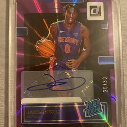 Jalen Duren Purple Laser Auto