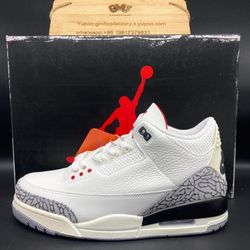 Air Jordan 3 Retro Free Throw Line White Cement 923096-101 
