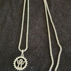 Angel Pendent And Necklace 