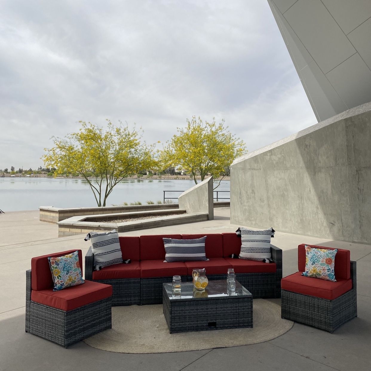 Patio set, outdoor patio sectional, conversation set, Patio Furnitur, 