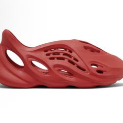 Red Yezzy Foam Runners Size 7