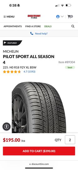 Michelin Pilot Sport All Season 4 Tires (2)