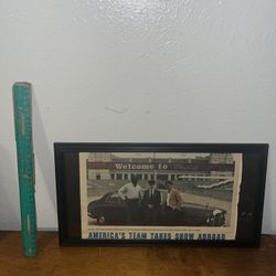 Dallas Cowboys Jones & Wembley Stadium Magazine Print Ad Frame 