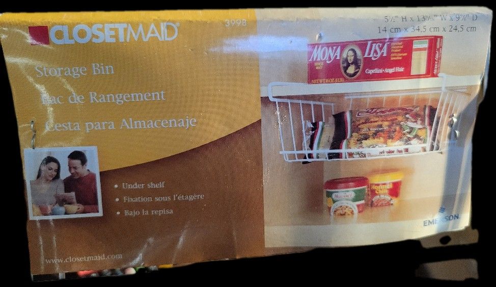 Undershelf Basket Organization Closetmaid