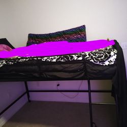 Twin Loft Bed W Mattress 