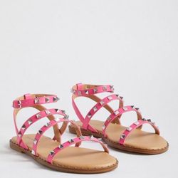 Pink Gladiator Sandals By Torrid 11.5