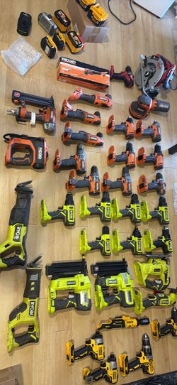 Milwaukee rigid RYOBI & dewalt tools