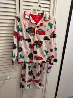 Pixar lightning McQueen Cars Christmas Kids Pajama Set