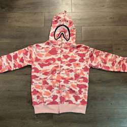 Bape Pink Camo Hoodie 