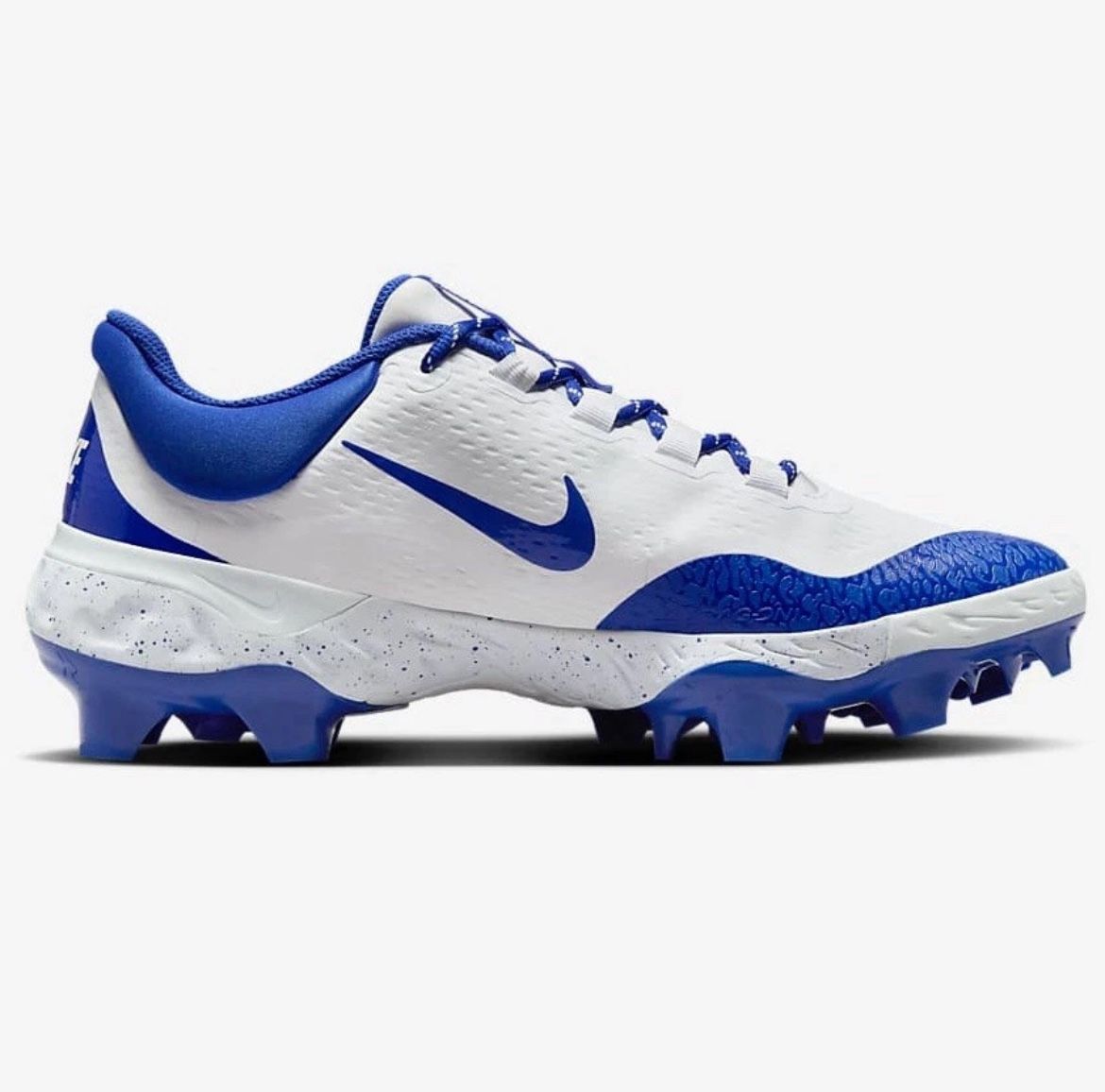 Nike Alpha Huarache Elite MCS Baseball Cleats White Blue FD6255