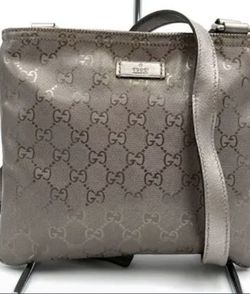 Gucci Pink Silver GG Crossbody Bag
