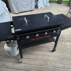 36” Blackstone w/Lid, Silicone Mat & Updated Regulator