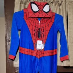 Spiderman Pajama Onesie Size 10