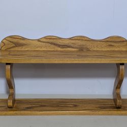 Hand Made Oak Wall / Curio Shelf
