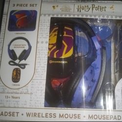 HARRY POTTER HEADSET MOUSE AND PAD