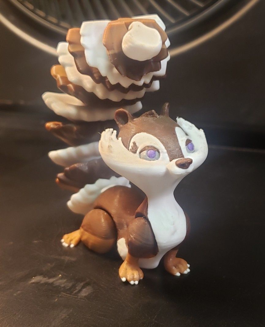 3D Printed Squirrel