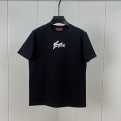 Gucci Handwritten 1921 Printed Cotton T Shirt Black