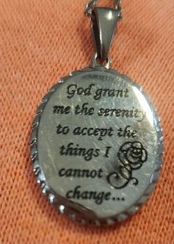 Serenity Prayer Necklace 