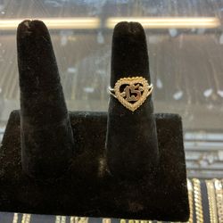 14KT 15 Ring 41190-1