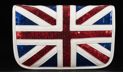 Great Britain Union Jack Sequin Clutch Bag